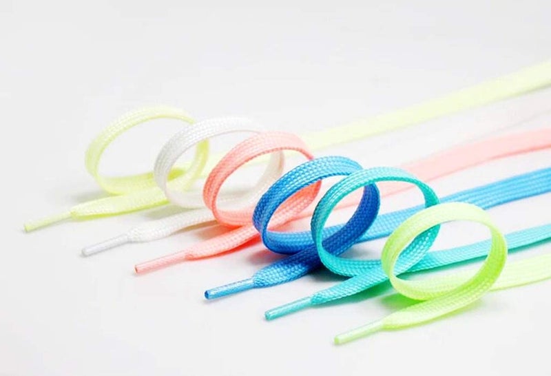 Chunney 6 Packs Luminous Shoelace Athletic Sport Flat Shoe Laces Glow In The Dark Night - Image 5